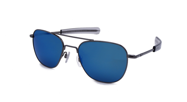 アメリカンオプティカル AO BLUE MOON - ORIGINAL PILOT American Optical 2025LIMITED 435 アンティークシルバー/ダークブルー 55mm